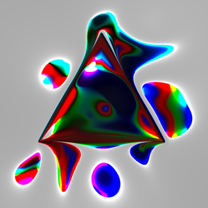 glowing triangle